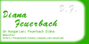 diana feuerbach business card